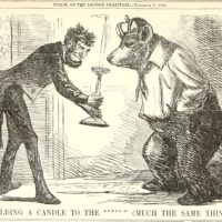 Карикатура на отношения России и Америки из журнала Punch от 1863 года. Изображение: University of Illinois Urbana-Champaign / archive.org