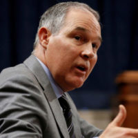 FILE PHOTO: EPA Administrator Scott Pruitt testifies to the Senate Environment and Public Works Committee in Washington