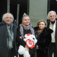Слева направо: БК, Валентина Еренькова, Магда Крепак, Алексей Ереньков.