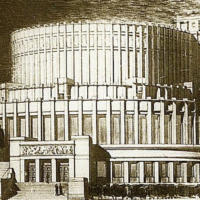 Первоначальный проект здания Театра оперы и балета в Минске